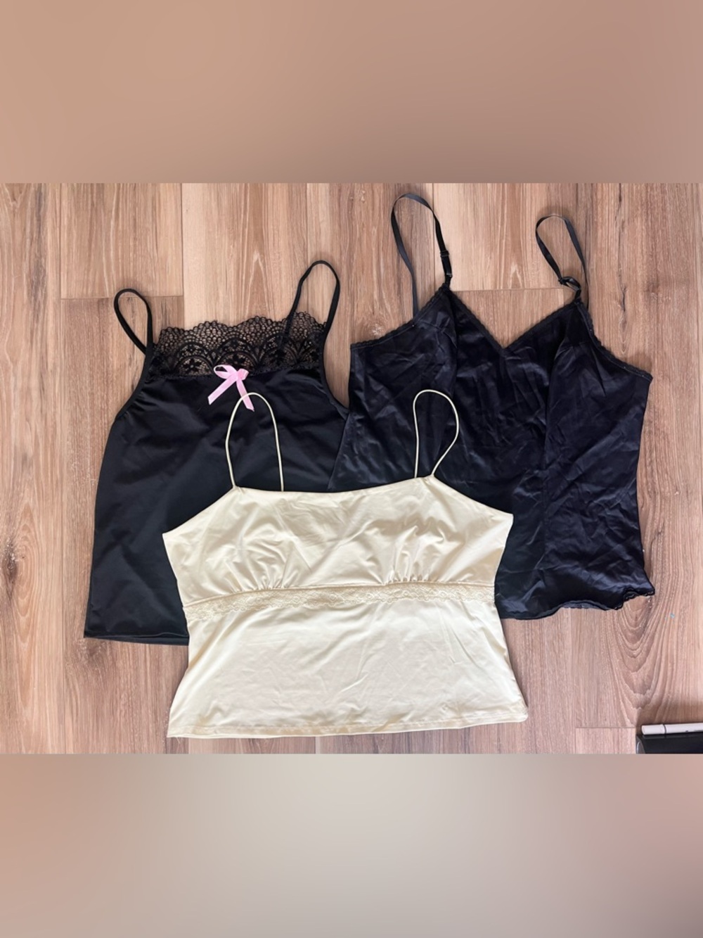 Y2K Satin Lace Cami Bundle Coquette Sleepwear Tanks Mixed Sizes M- XL